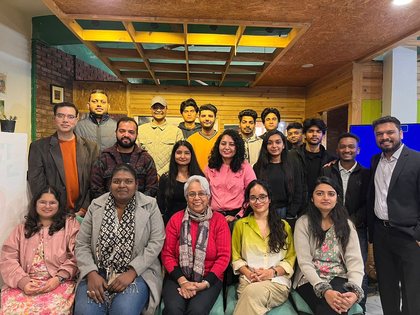 Teacher reading to children